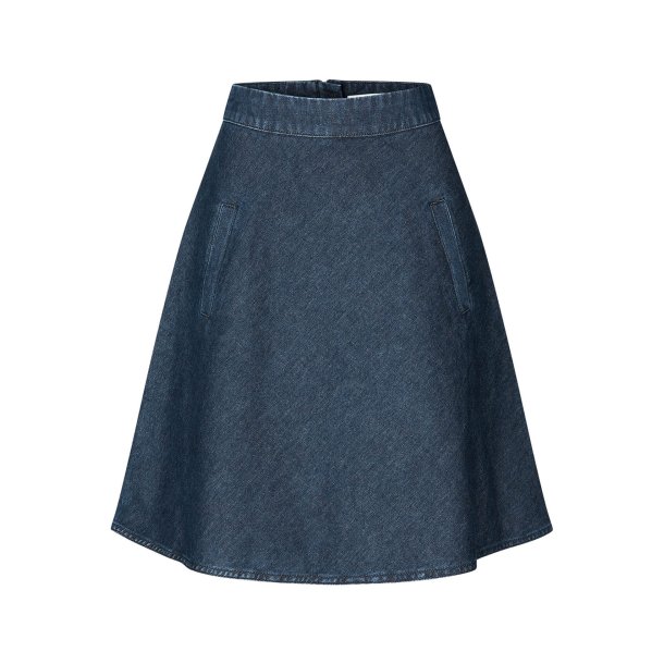 Mads Nrgaard - Nederdel Heavy Denim Stelly Skirt - Vintage Blue