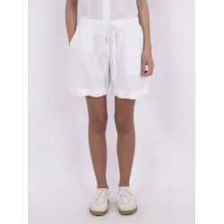 Neo Noir - Shorts Shea Linen - White