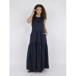 Neo Noir - Kjole Eysha poplin Dress - Navy