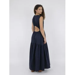 Neo Noir - Kjole Eysha poplin Dress - Navy