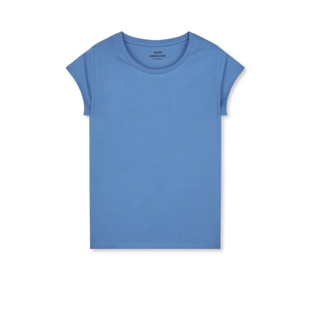 Mads N�rgaard - T-shirt Organic Favorite Teasy tee - Bright Cobalt