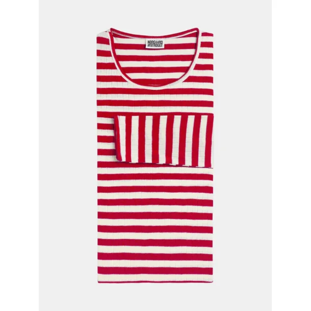 N�rgaard Paa Str�get - T-shirt 101 Broadway - Red/Ecru
