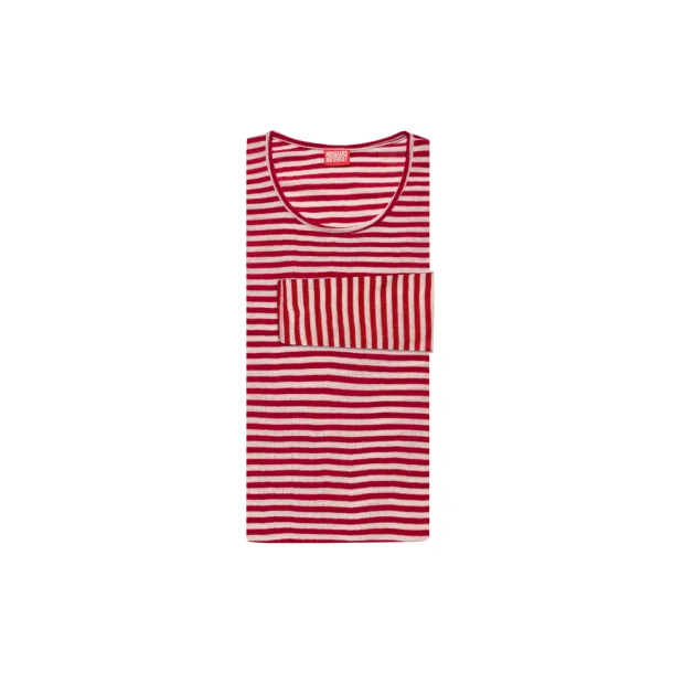 Nrgaard Paa Strget - T-shirt 101 Wool Regular - Red/Ecru