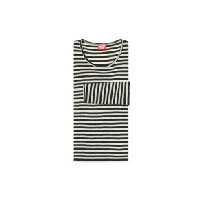 N�rgaard Paa Str�get - T-shirt 101 Wool Regular - Black/Ecru