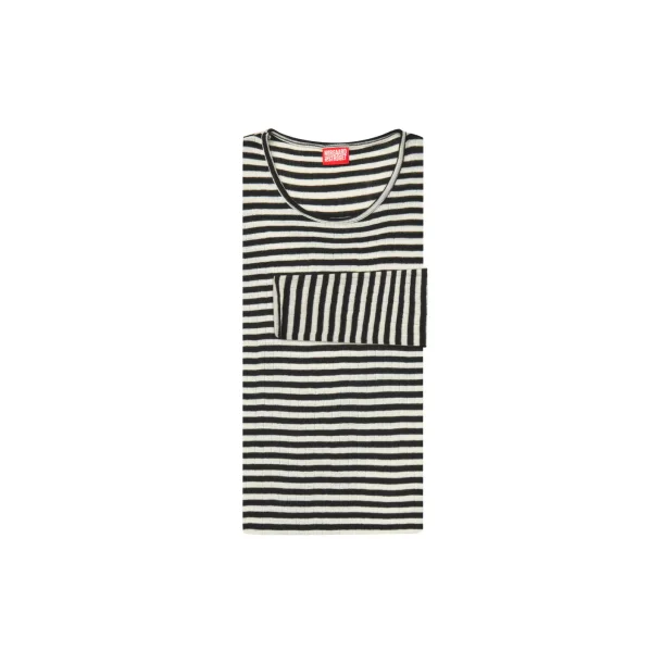 N�rgaard Paa Str�get - T-shirt 101 Wool Regular - Black/Ecru