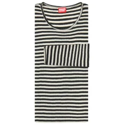 N�rgaard Paa Str�get - T-shirt 101 Wool Regular - Black/Ecru