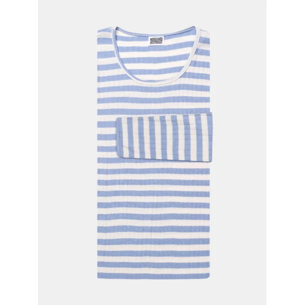 N�rgaard Paa Str�get - T-shirt 101 Broadway - Light Blue/Ecru
