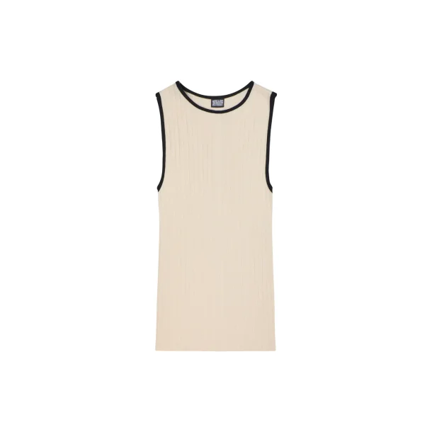 N�rgaard Paa Str�get - Tank Top Kontrast - Ecru/Black