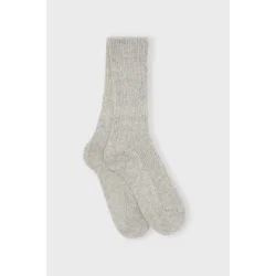 Moshi Moshi Mind - Cassie Socks - Light Grey Melange