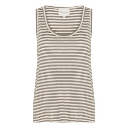 My Essential Wardrobe - Lisa Striped Top - Major Brown Striped