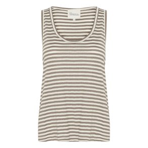 My Essential Wardrobe - Lisa Striped Top - Major Brown Striped
