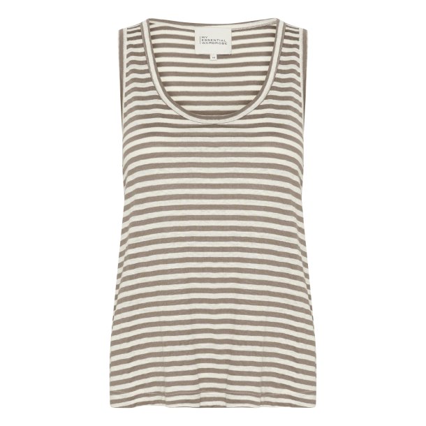 My Essential Wardrobe - Lisa Striped Top - Major Brown Striped