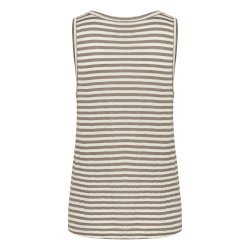 My Essential Wardrobe - Lisa Striped Top - Major Brown Striped