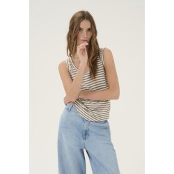 My Essential Wardrobe - Lisa Striped Top - Major Brown Striped