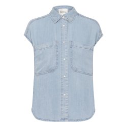 My Essential Wardrobe - Skjorte Nelly Shirt - Light Blue Wash
