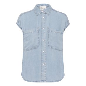 My Essential Wardrobe - Skjorte Nelly Shirt - Light Blue Wash