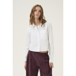 My Essential Wardrobe - Sunna Skjorte - Short Shirt - Hvid