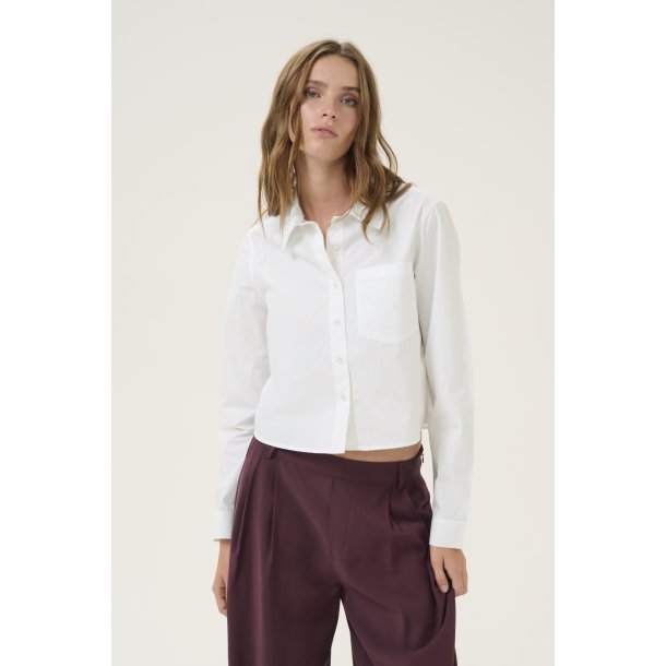 My Essential Wardrobe - Sunna Skjorte - Short Shirt - Hvid