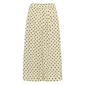 My Essential Wardrobe - Buksenederdel - Nada Skirtpant - Lemon Icing W. Dots
