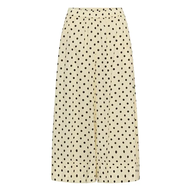 My Essential Wardrobe - Buksenederdel - Nada Skirtpant - Lemon Icing W. Dots