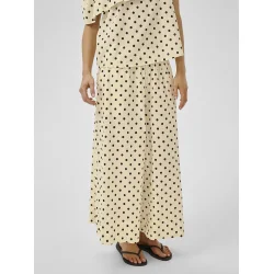 My Essential Wardrobe - Buksenederdel - Nada Skirtpant - Lemon Icing W. Dots