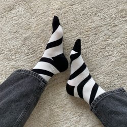 By Str - Strmper - Sort &amp; hvid