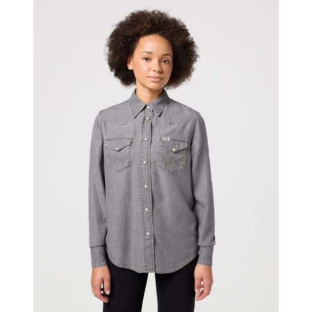 Wrangler - Skjorte Regular Shirt - Oyster Grey