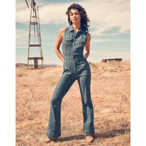 Wrangler - Buksedragt Racer Back Cat Suit - Indigo Wranch