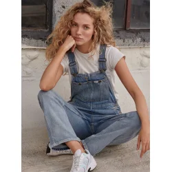 Lee - Overalls Straight Bib - Blue Glimmer