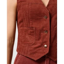 Wrangler - Femme Vest - Madder Brown