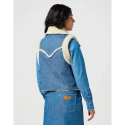 Wrangler - Sherpa Denim Vest - Original Rinse
