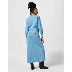 Wrangler - Kjole Denim Match Up Dress - Overexposed