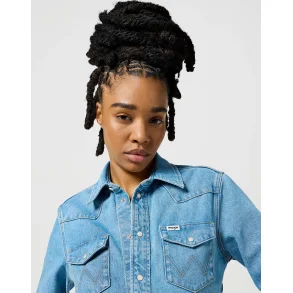 Wrangler - Kjole Denim Match Up Dress - Overexposed