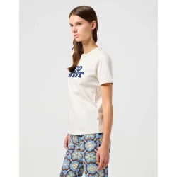 Wrangler - T-Shirt - Ringer Tee - Vintage White - Go West