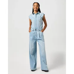 Wrangler - Buksedragt - Trouser Jumpsuit - Pale Blue Wash