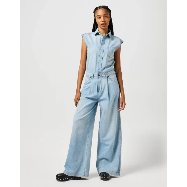 Wrangler - Buksedragt - Trouser Jumpsuit - Pale Blue Wash