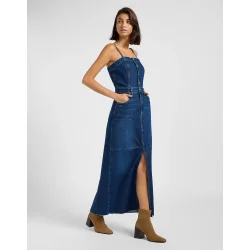 Lee - Kjole Maxi Denim Dress - Dark Fusion