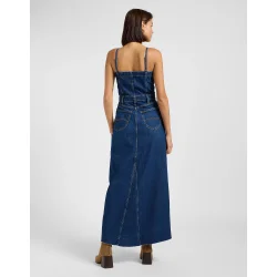 Lee - Kjole Maxi Denim Dress - Dark Fusion