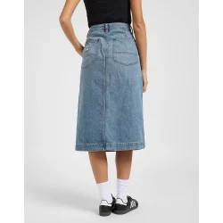 Lee - Nederdel Patch Pocket Midi Skirt -Touch The Sky
