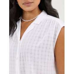 Lee - Skjorte Cap Sleeve Shirt - Bright White