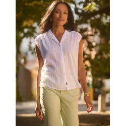 Lee - Skjorte Cap Sleeve Shirt - Bright White