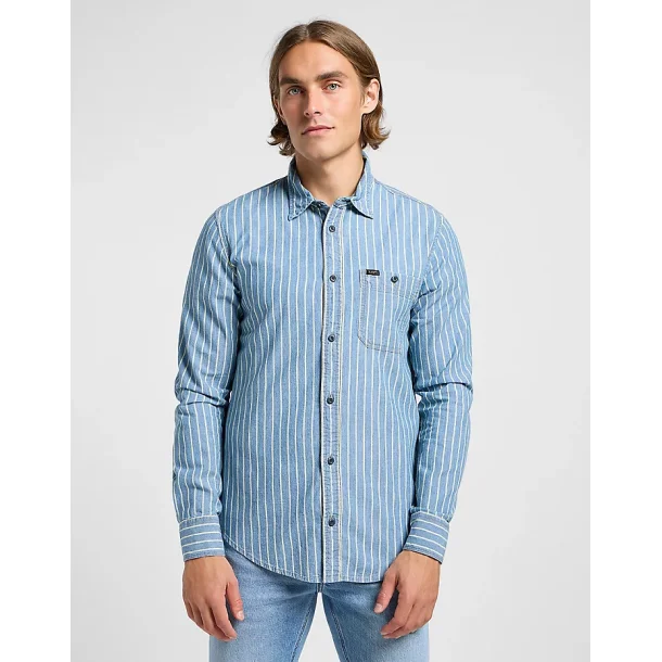 Lee - Skjorte Leesure Shirt - Indigo Dobby