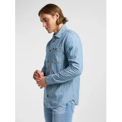 Lee - Skjorte Leesure Shirt - Indigo Dobby