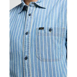 Lee - Skjorte Leesure Shirt - Indigo Dobby