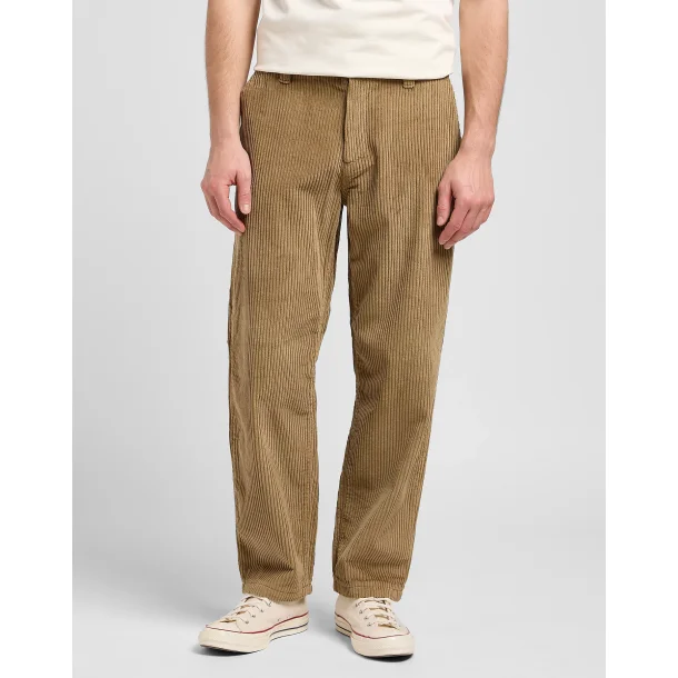 Lee - Fljlsbukser Loose Workwear Chino - Dark Khaki