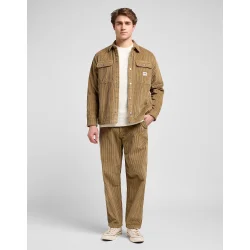 Lee - Fljlsbukser Loose Workwear Chino - Dark Khaki