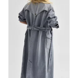 Wrangler - Denim Trench coat- Haute Haze