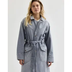 Wrangler - Denim Trench coat- Haute Haze