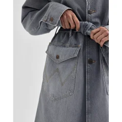 Wrangler - Denim Trench coat- Haute Haze