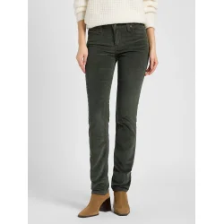 Lee - Fljlsbukser Marion Classic Straight - Olive Gray